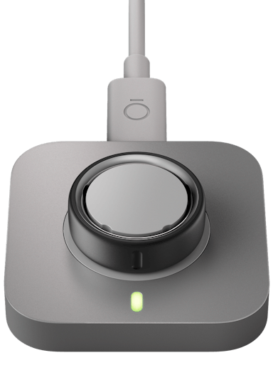 Oura Ring on charger