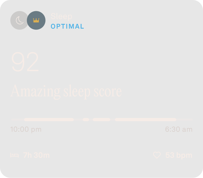 Sleep score UI
